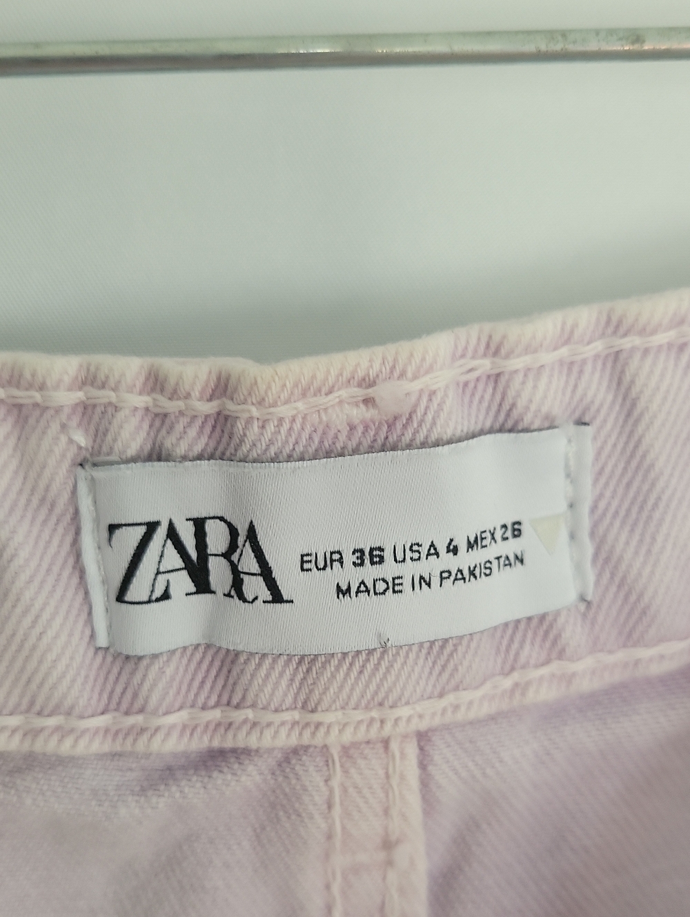 Zara Light Purple Size 4 Denim High Waist Shorts Inseem 4 Inches